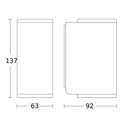 Steinel - Decken-/Wandleuchte Außenleuchte ohne Sensor L 930 ANT 3000K 92 x 63 x 137 mm