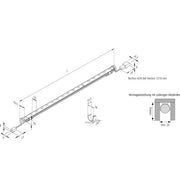 Hera - Decken-/Wandleuchte LED-Linienleuchte LED Pipe 30W xw 1210mm alu-eloxiert