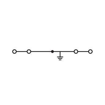 WAGO - Schutzleiter-Reihenklemme Schirmleiterklemme 280-838 − 100 Stück