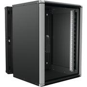 Enoc - Netzwerkgehäuse Wandschrank 15HE 3tlg. sw Wr2 15-66-S 19"600x600x801mm