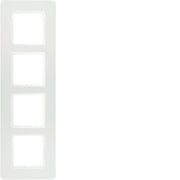 Berker - Abdeckrahmen Rahmen 4f. pws/samt 10146189