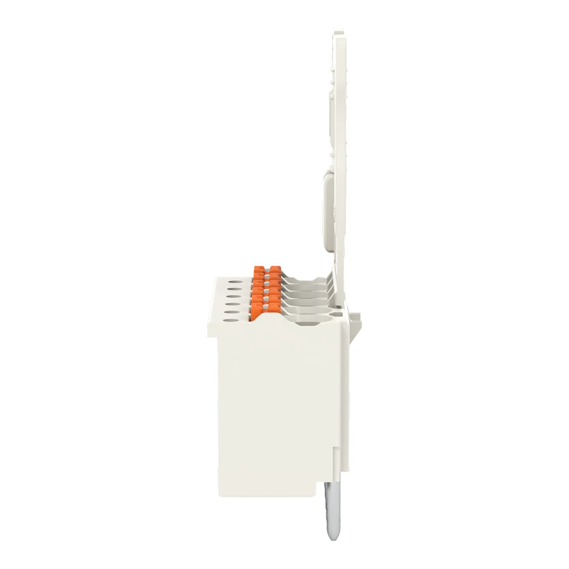 WAGO - Leiterplattensteckverbinder 1-Leiter-THT-Federleiste 2091-1156 CAGE CLAMP,lichtgrau − 50 Stück