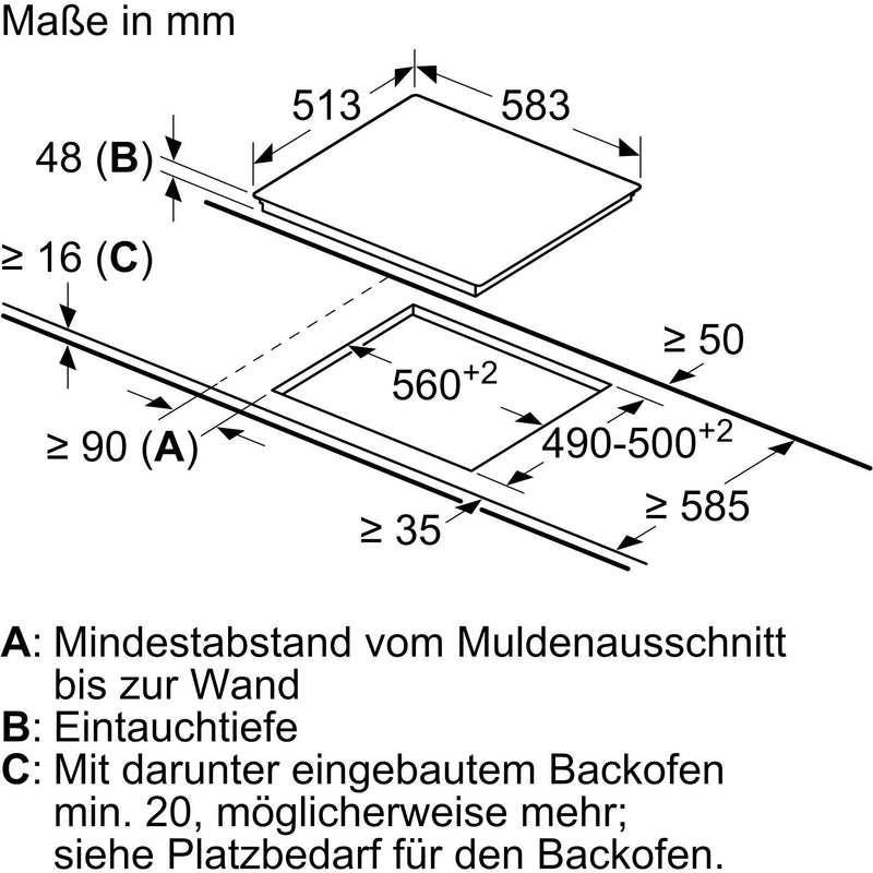 Constructa-Neff - Kochfeld EB-Autark-Kochfeld eDition T16BT76N0 60cm