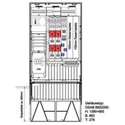 GSAB Elektrotechnik - Zähler-Komplettschrank Zählersäule 25.88.1P11ezSYS3216S Netze BW 1EHZ-Zähler