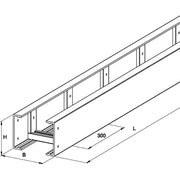 Niedax - Kabelleiter GFK-Kabelleiter ULL 150.500 150x500x6000mm − 6 Meter