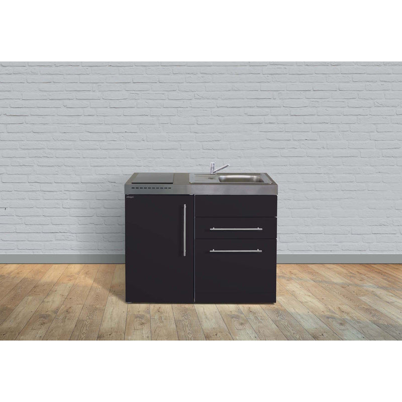 Stengel - Mini-Küche Miniküche Premiumline MPGSSM110GSGKFliBre Schwarz matt