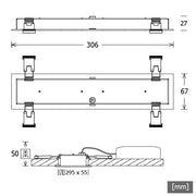 LTS Licht&Leuchten - Downlight/Strahler/Flutlicht LED-Einbauleuchte CHOCM-R 171. #665591 830 DALI sw