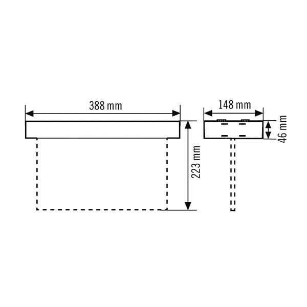 ESYLUX - Sicherheitsleuchte Notleuchte SLXELLED #EN10077319 Deckenaufbau 8h 32m