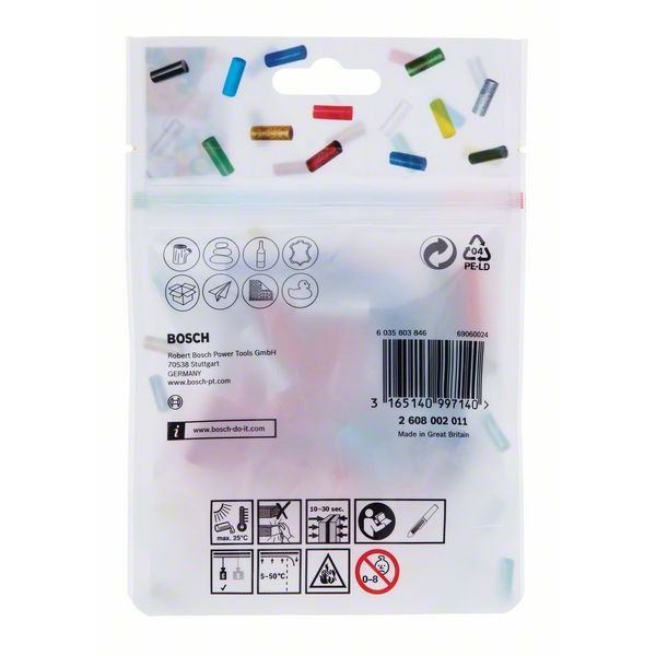 Bosch - Klebestick für Heißklebepistole Gluey Klebesticks 2608002011 8 POP-Farbmix