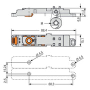 WAGO GmbH & Co. KG - Zubehör/Ersatzteile für Klemmen Montageadapter 831-1038 3-teilig,lgr − 12 Stück