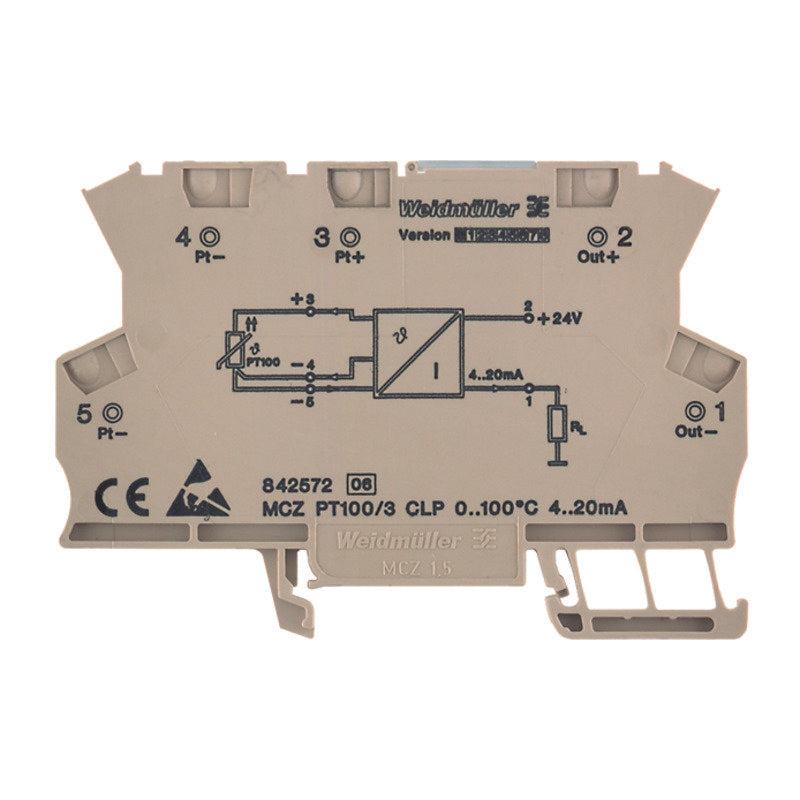 Weidmüller - Temperaturmessumformer Signalwandler MCZPT100/3CLP0-200C − 10 Stück