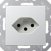 Jung - Steckdose alu A 1520-13 BF SEV AL Schweizer Norm