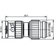 Telegärtner - Koax-Kupplung Adapter BNC-TNC (M-M) 100023634 − 5 Stück