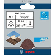 Bosch - Schleifpapierset PRO F460 Schleifblatt Set, 2608607540 93 x 93 mm G60 G80