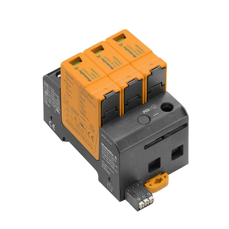 Weidmüller - Überspannungsableiter für Energietechnik/Stromversorgung Überspannungsableiter VPUACIIUS3R240/50Y m. Fernmeldekontakt