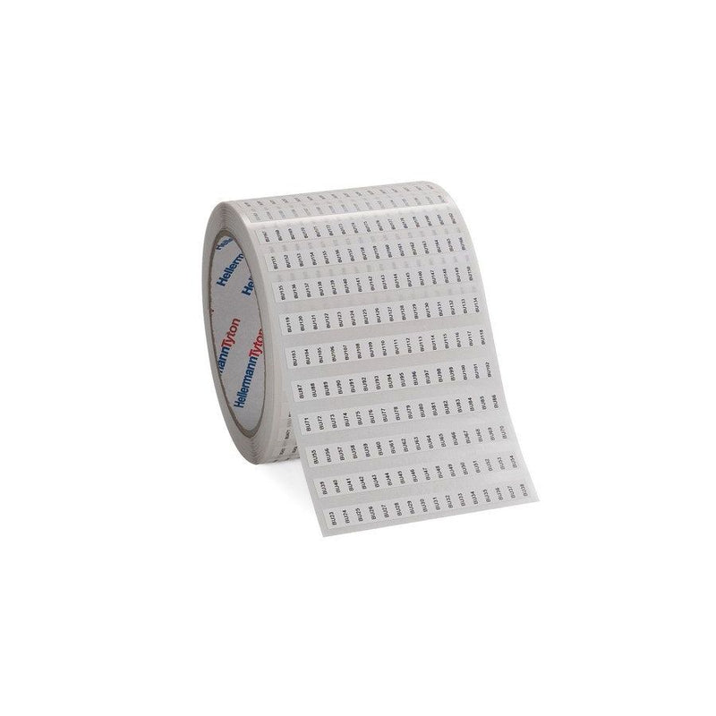 HellermannTyton - Kennzeichnungsmaterial Etiketten TAG08-15TC-1216-WH 8x15mm