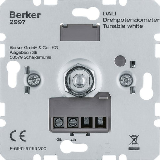 Berker - Steuergerät für Lichtregelsystem DALI Drehpotenziometer 2997 Tunable white