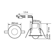 ESYLUX - Bewegungsmelder/Präsenzmelder komplett Decken-Präsenzmelder PDCE360i/8WAGOWINSTA 361 Grad