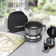 Rommelsbacher - Kochfeld Reise-Kochplatte Set RK 501/S 500W + Topf − 5 Stück