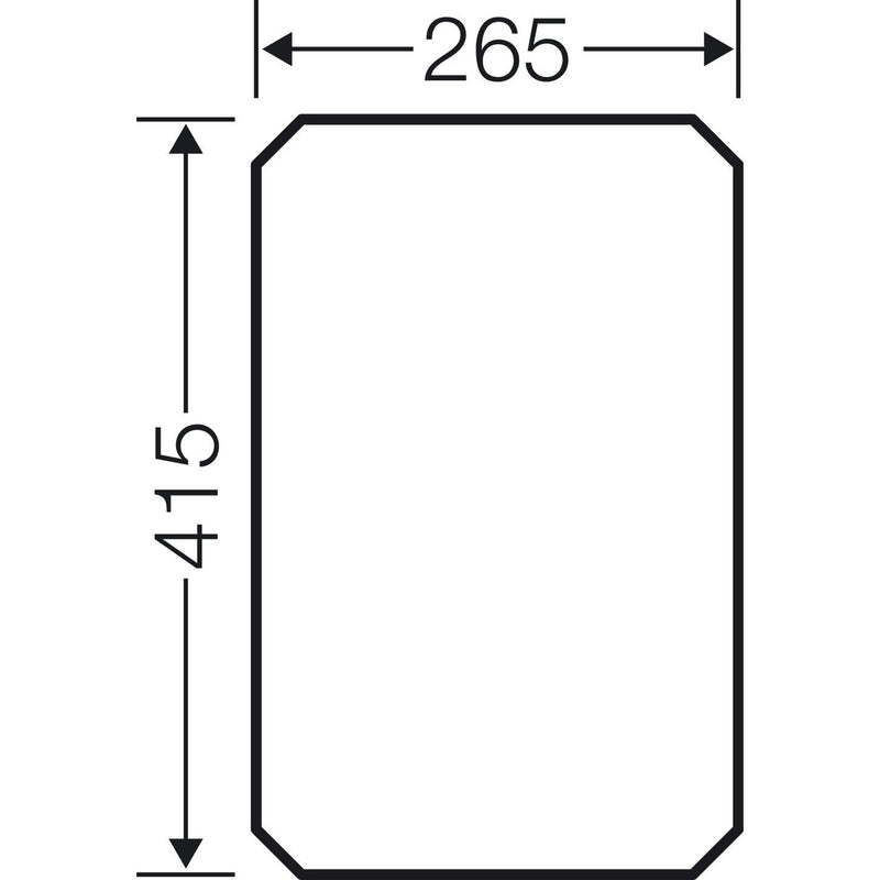 Hensel - Montageplatte für Verteilergehäuse Montageplatte Mi MP 3 4mm stark,f.Mi03