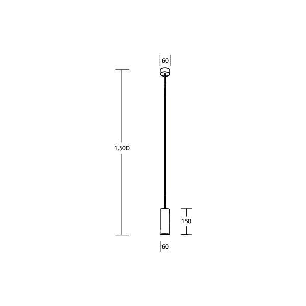 Brumberg Leuchten - Decken-/Wandleuchte Pendelleuchte 1x GU10 57416180