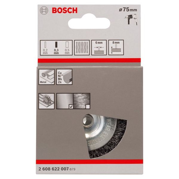 Bosch - Rotierende Drahtbürste PRO Metal clean 2608622007 Scheibenbürste