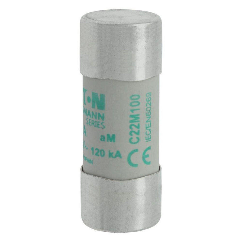 Eaton - Zylindrische Sicherung Sicherungseinsatz Nieders. CYLINDRICA#C22M100 100A AC 500V 120kA − 10 Stück