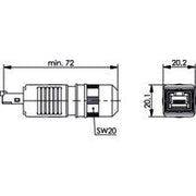Telegärtner - Modularer Steckverbinder STX V4 RJ45-Steckerset 100007466 AWG22-26 Cat.6
