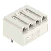 WAGO - Leiterplattensteckverbinder THT-Federleiste abgewink. 2092-1324 Maß 5mm,lichtgrau − 200 Stück