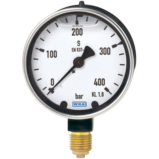 Wika Wiegand - Rohrfedermanometer Rohrfedmano 213.40.063 Hdy 9931066 2,5barG1/4Bunt