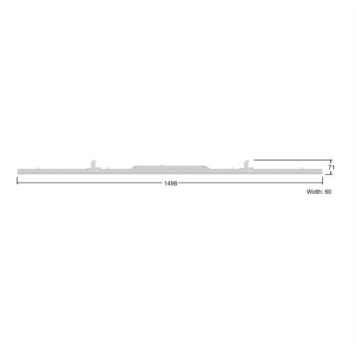 Thorn - Lichtleiste LED - Geräteträger CONTUS8000 #96635815 840, dim., L1500