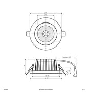 EVN Lichttechnik - Downlight/Strahler/Flutlicht LED-Deckenleuchte P54250925 schwenkbar