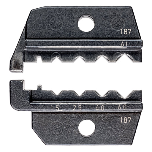 Knipex - Einsatz für Presswerkzeug Kabelschuhe/Verbinder, Aderendhülsen, Schirmanschluss Crimpeinsatz 97 49 61 f. gedrehte Kontakte
