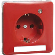 Peha - Schalter-/Steckdosenkombination Steckdose SCHUKO rot H 80.6511.36 LED/4NA Beschriftungsf. LED