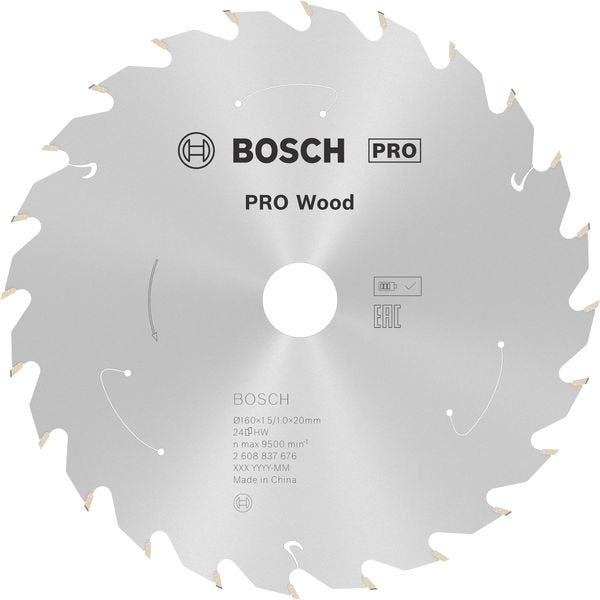 Bosch - Kreissägeblatt PRO Wood cordless 2608837676 Kreissägeblatt 160 x