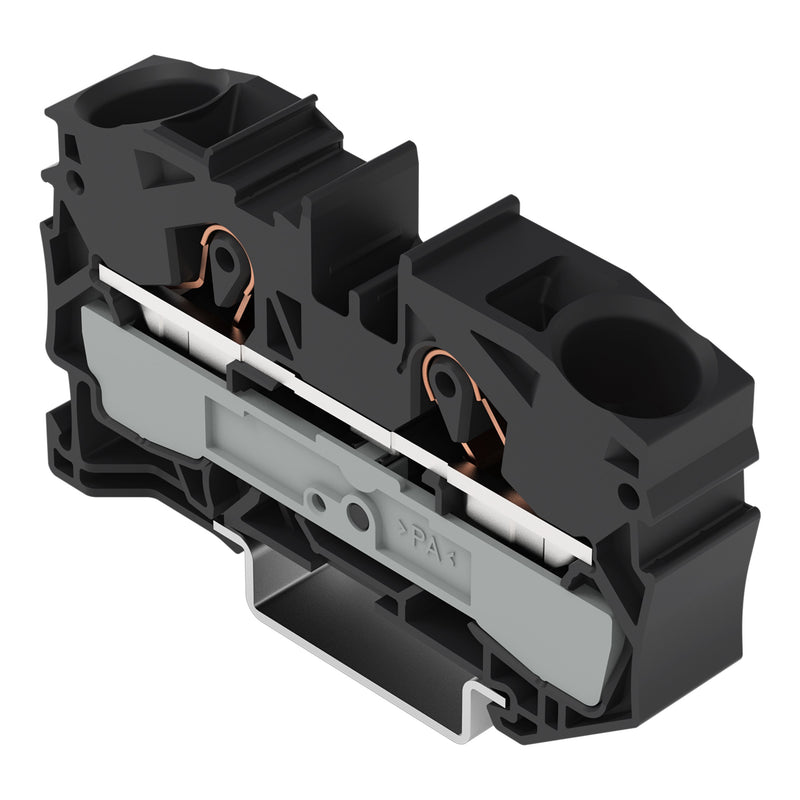 WAGO - Durchgangs-Reihenklemme 2-Leiter-Durchgangsklemme 2016-1205 16 mm², schwarz − 20 Stück