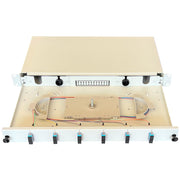 Paschke - Patchpanel LWL Spleissbox ausziehbar 19" 443705AQ-06SA 6xSCd OM3 AQUA