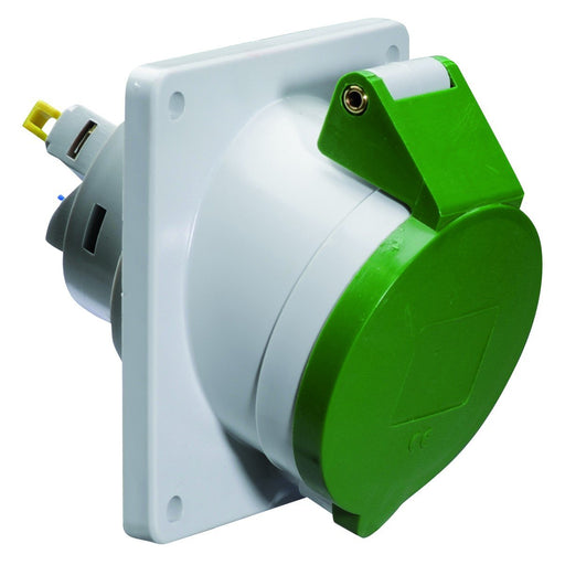 Bals Elektrotech - CEE-Anbausteckdose (IEC 60309) Anbausteckdose geneigt 16A 12781 4p >50V 10h IP44