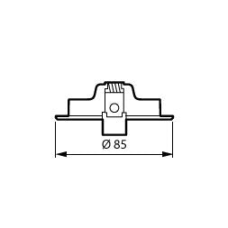 Philips Lighting - Mechanisches Zubehör/Ersatzteile für Leuchten Einbaustrahler o. Fassung RS155Z CFR #94117599 rund, ws, HaloX − 1 Stück