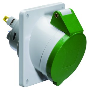 Bals Elektrotech - CEE-Anbausteckdose (IEC 60309) Anbausteckdose geneigt 16A 12776 3p >50V 2h IP44