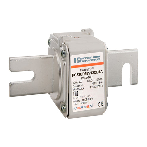 Mersen - HRC-Sicherung Sicherungseinsatz aR PC33UD69V12CD1A Gr.33 AC690V 1250A − 3 Stück