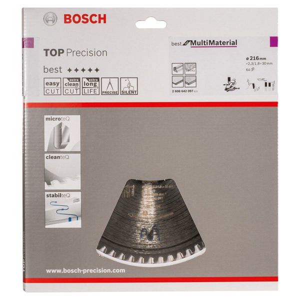 Bosch - Kreissägeblatt Top 2608642097 Precision Best for