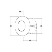 Brumberg Leuchten - Orientierungsleuchte LED-Wandleuchte 0R3941WW 1W/230V LED wws