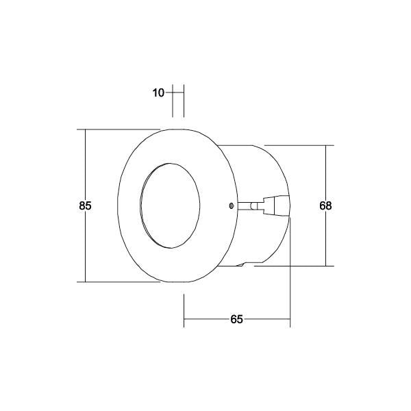 Brumberg Leuchten - Orientierungsleuchte LED-Wandleuchte 0R3941WW 1W/230V LED wws