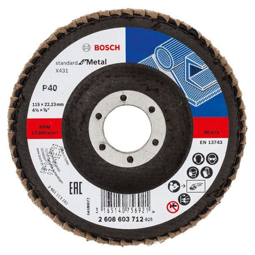 Bosch - Trenn-/Schleifscheibe Fächerschleifscheibe X431 2608603712 Standard for Metal