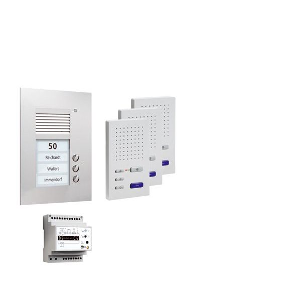 TCS Tür Control - Türsprech-Set Paketlösung UP 3WE PPUF03-EN/02 z.hörerl.Freisprech