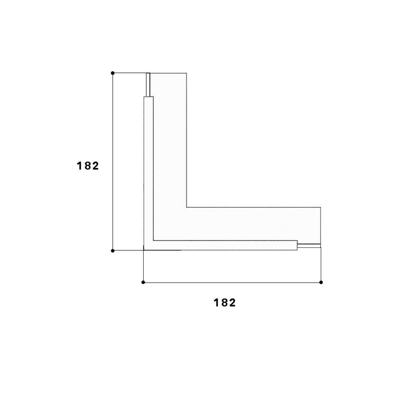 GGK - Außeneck für Geräteeinbaukanal FB-Ausseneck 60x230 alp 14112 − 1 Stück