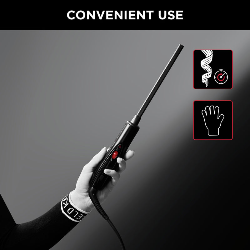 Rowenta - Haartrockner/Haarstyler Lockenstab CF311L sw/ws/rt x Karl Lagerfeld − 6 Stück