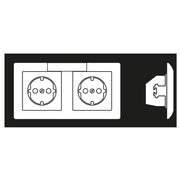 Jung - Steckdose Kanal-SCHUKO-Steckdose AS 1522 NA 2-fach 16A 250V