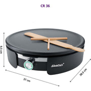 Steba - Waffelautomat Crepes-Maker CR 36 eds/sw 35cm